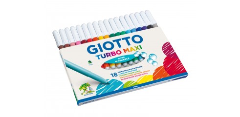 Giotto Turbo Maxi Fibre Pen Hangable Box Of 18pcs