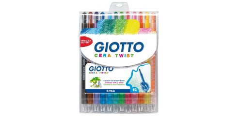 Giotto Twist Crayon 12 Cols