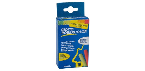 Giotto Robercolor Chalk Asstd Cols, Box 10pcs