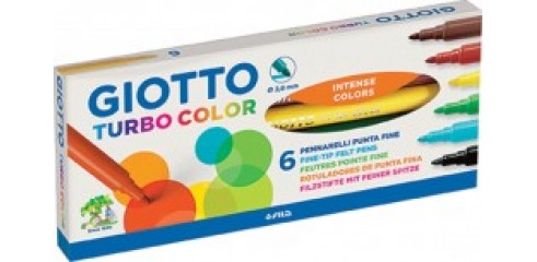 Giotto Turbocolor F/Pens 6pcs/Box