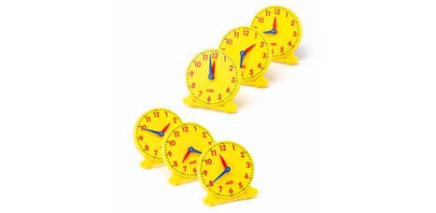 Student Clocks-Set Of 6