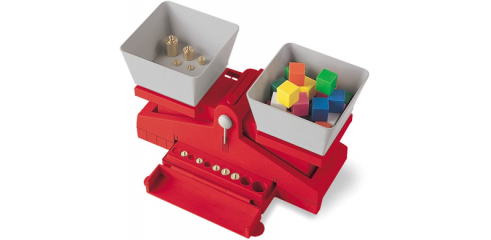 Precision School Balance, includes balance with built-in weight case, and 10-piece brass gram set (1g-50g)